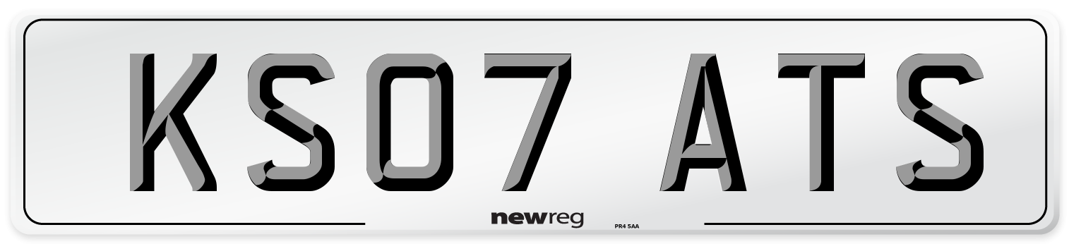 KS07 ATS Number Plate from New Reg